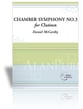 CHAMBER SYMPHONY #3 FOR CLARINET cover